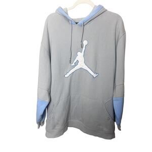Air Jordan Jumpman Hoodie Sweatshirt Men’s Sz Large Gray Blue Vintage
